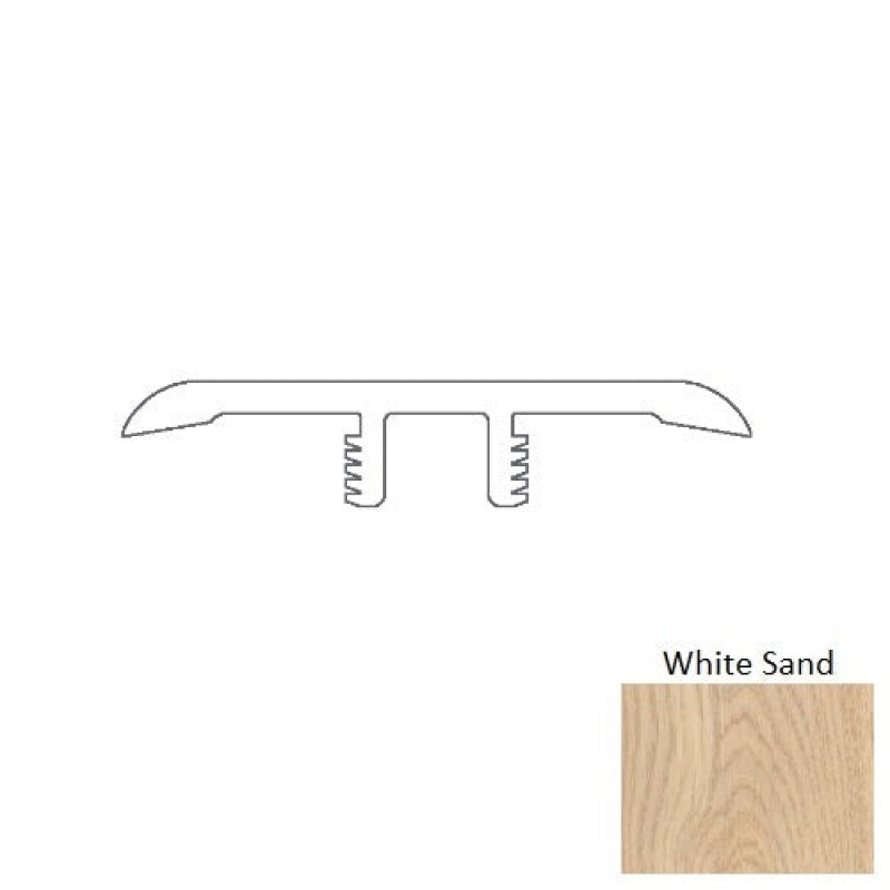 White Sand Vstmd Luxury Vinyl T Molding with Track