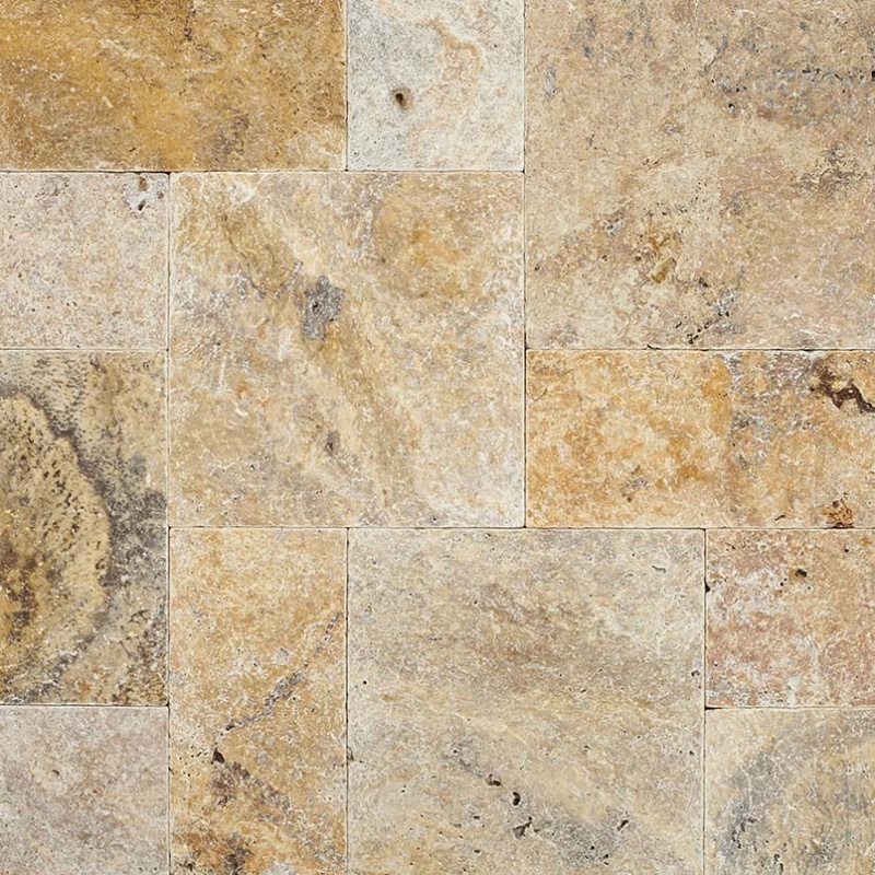 Tuscany Scabas Travertine Paver Versailles Pattern