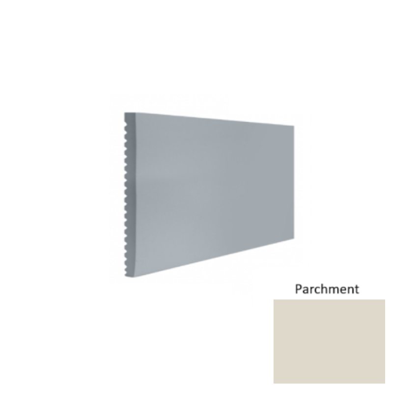 Contours #60 Candid Parchment Rubber Profiled Wall Base - Satin