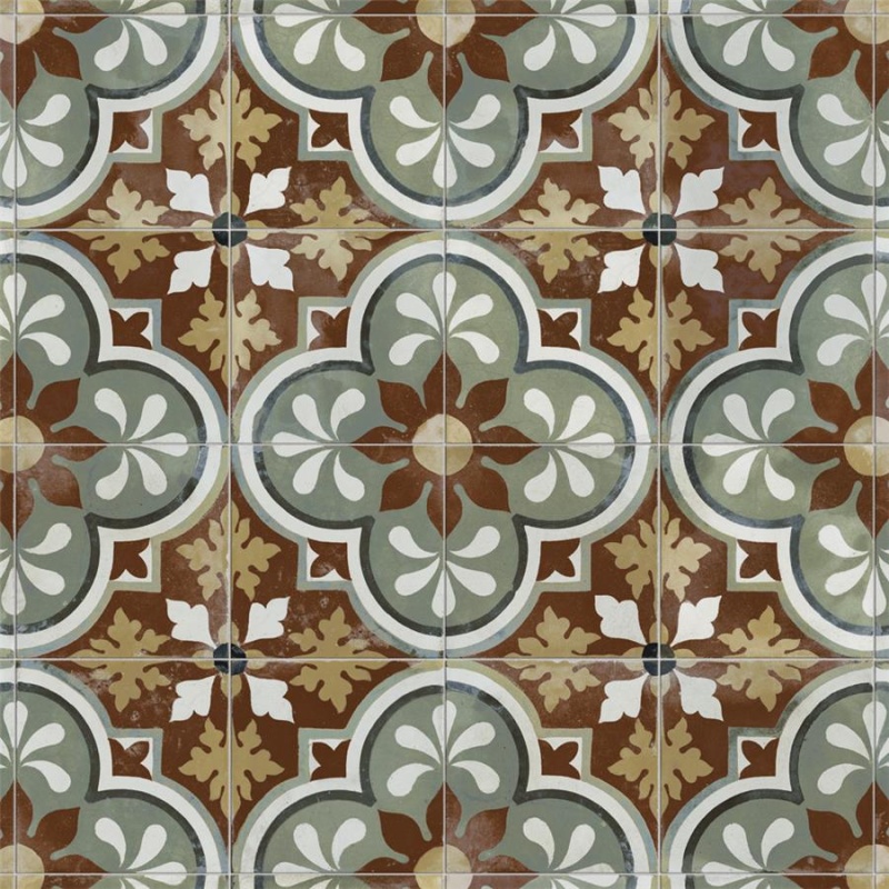 Kings Barna Born Ceramic Tile - Mixed - 17 5/8" x 17 5/8"