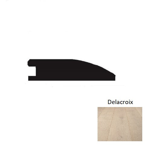 Louvre Delacroix Hardwood Reducer Moulding, 2" x 90", Wire Brushed