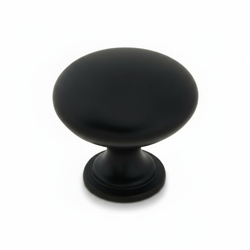 Silverline K2013 Matte Black Cabinet Knob