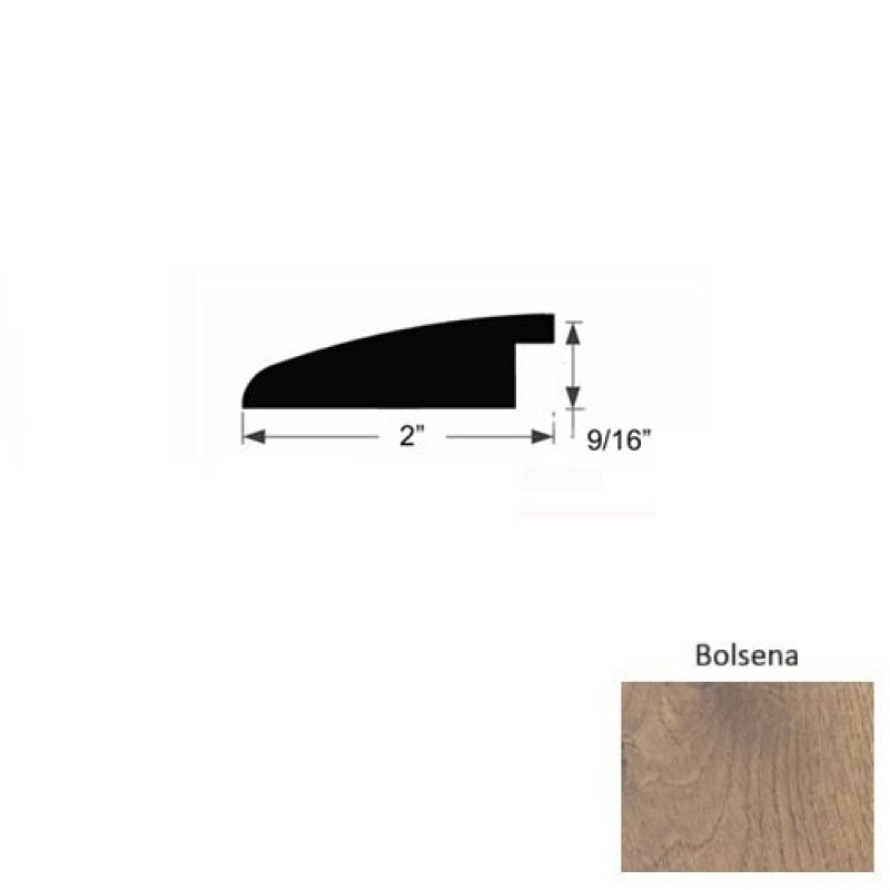 Lago Bolsena Hardwood Moulding / Trim - 2" X 78" Reducer - Urethane