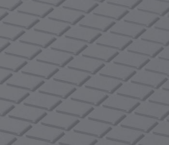 Johnsonite Indigo Diamond Solid Color Rubber Tile - Textured - 24" X 24"