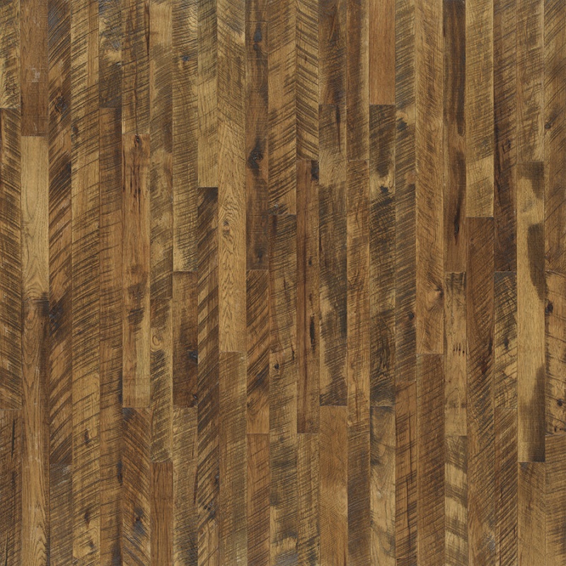 Organic Solid Hickory Tulsi Engineered Hardwood Flooring - Truemark Glaze Tek - 3 1/4" 4" X Random Lengths