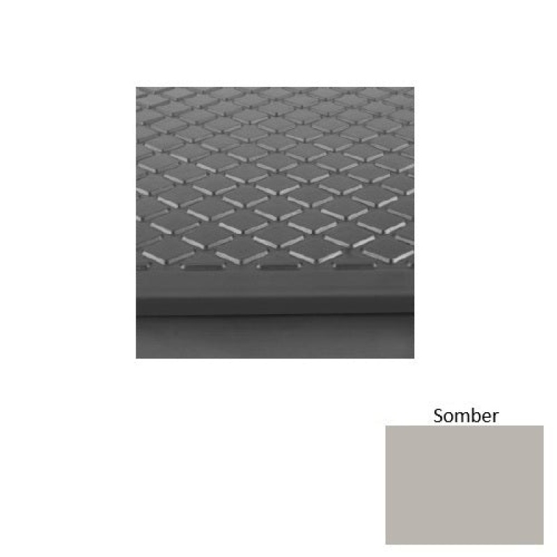 Solid Somber Rubber Stair Tread with DuPont Kevlar