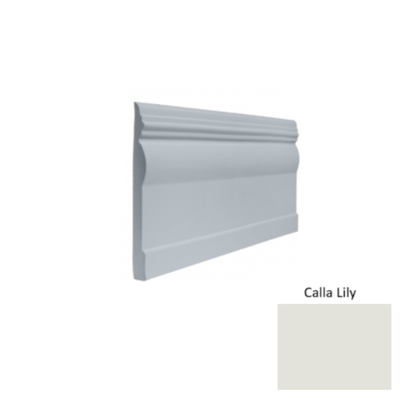 Contours #45 Novel Calla Lily Rubber Profiled Wall Base - Satin