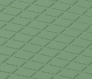 Johnsonite Grinch Diamond Solid Color Rubber Tile - Textured - 24" x 24"
