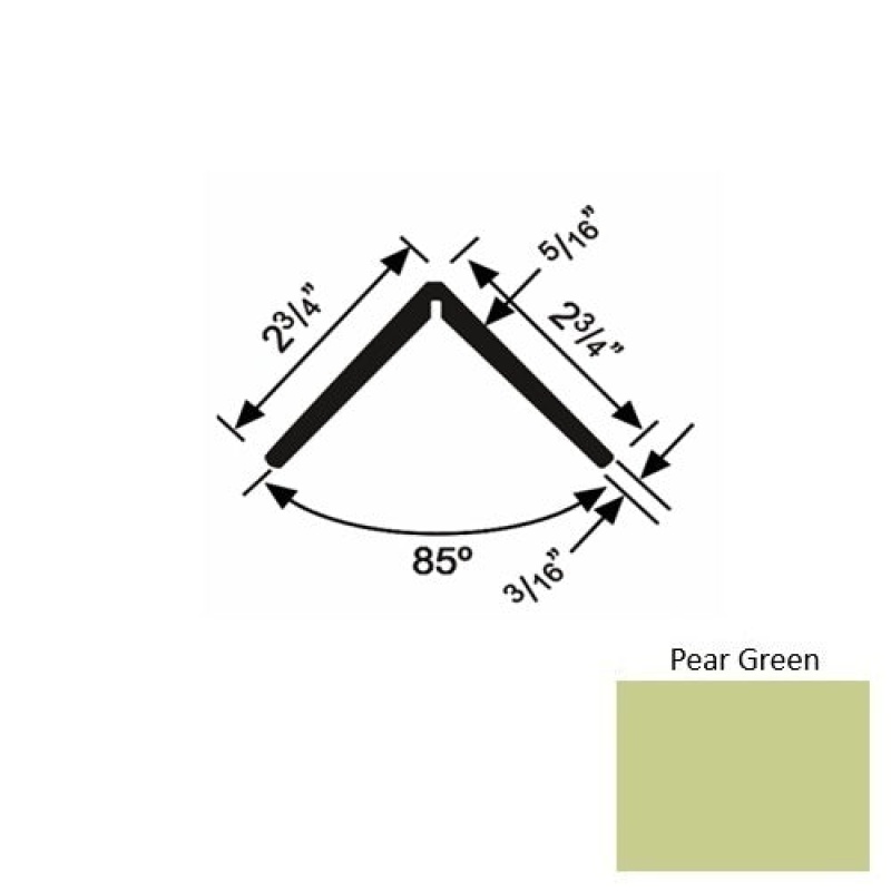 Solid 19Xtr Pear Green Rubber Corner Guard