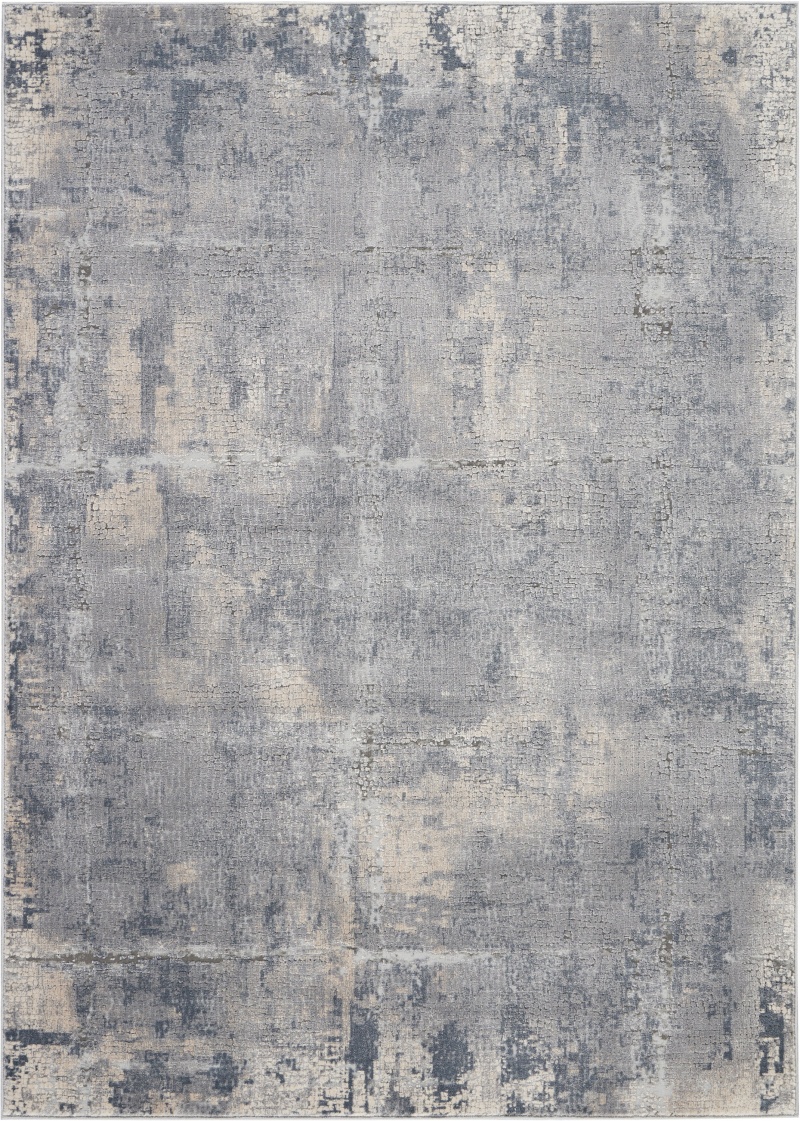 Rustic Textures Rus06 Grey / Beige Synthetic Fibers Modern Area Rug
