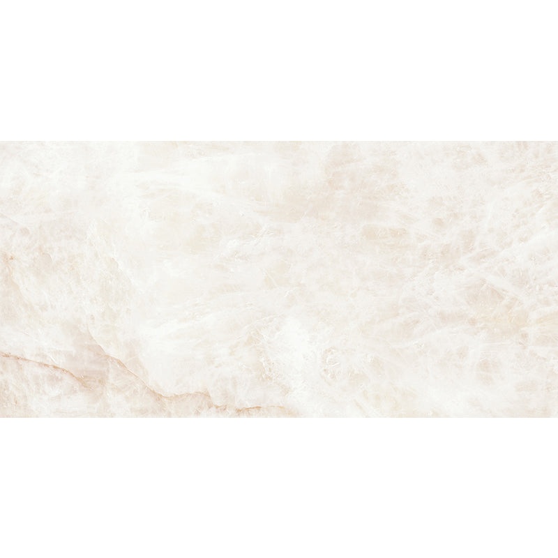 Imperial Crystal White Porcelain Tile - Lappato - 24" X 48"