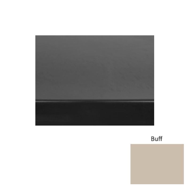 Solid 61 Buff Heavy Duty Rubber (Rd) Stair Tread - Smooth