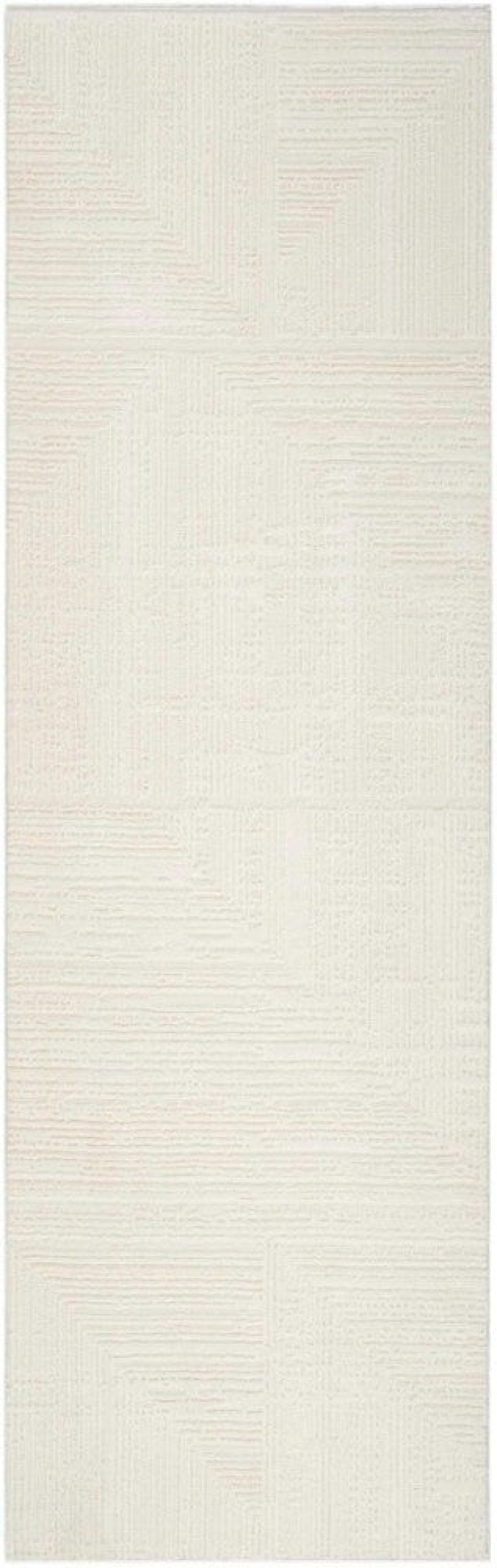 Sustainable Trends Ivory Sut07 Polyester Contemporary Area Rug - 8 Ft Runner - Ivory