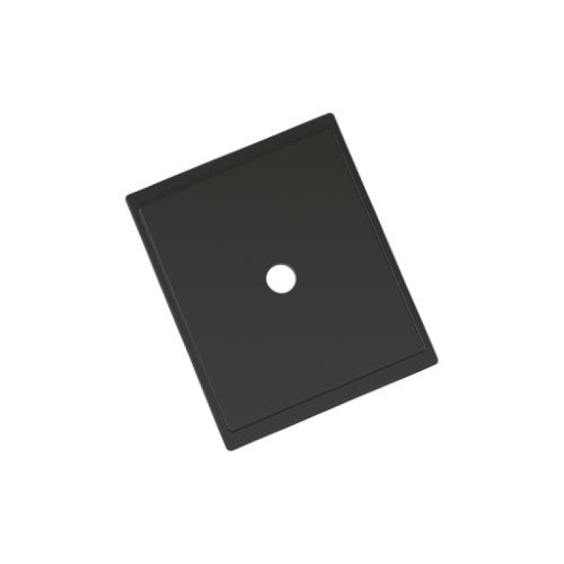 Maymont Zinc Knob Cabinet Backplate - Matte Black - 1 5/8" (41 Mm) Length