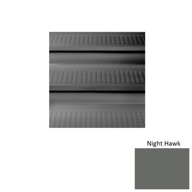Solid 98 Night Hawk Rubber Stair Tread with Kevlar