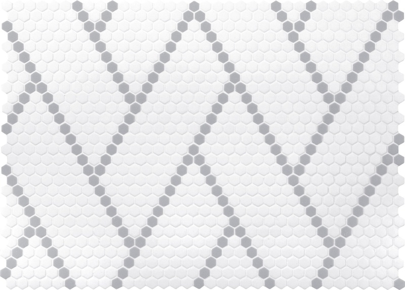 Geometro 2.0 Harmonie Bridge Glass Mosaic - Hexagon - Matte
