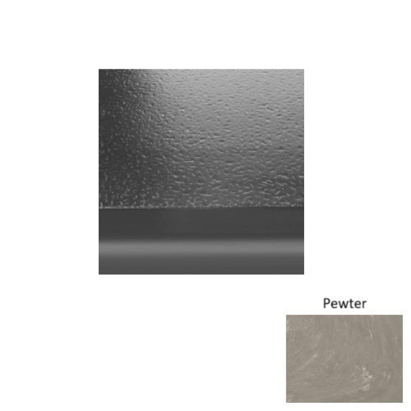 Marbleized 95 Pewter Hammered Rubber Stair Tread With Riser
