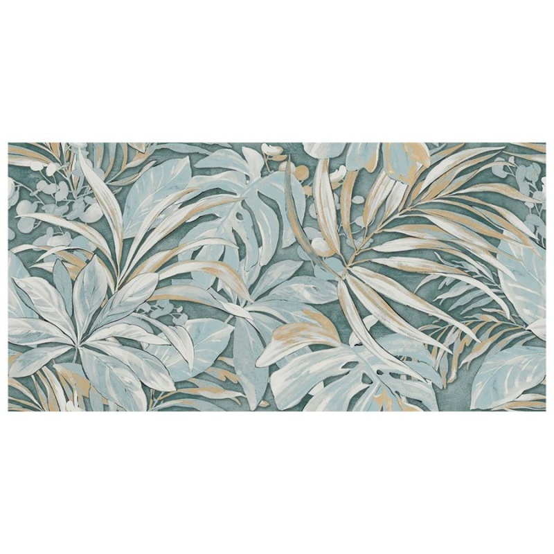 Parete Tropici Blue Porcelain Tile - Textured - 23 1/2" X 47"