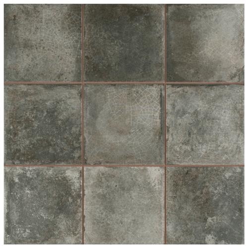 Kings Etna Nero Ceramic Tile - Mixed - 13 1/8" X 13 1/8"