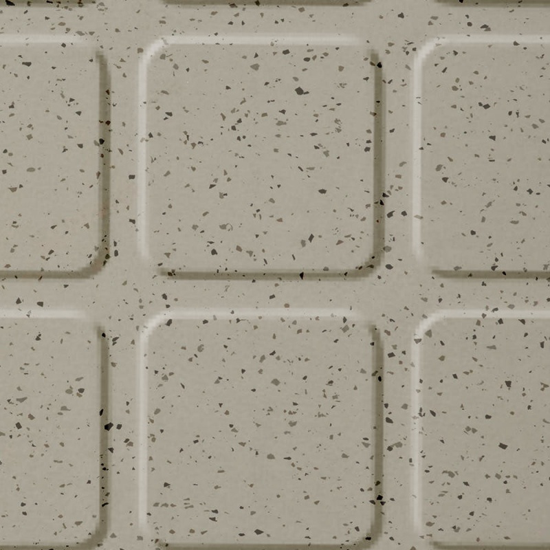 Johnsonite Oak Alley Raised Square Color Splash Speckled Rubber Tile