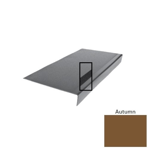 Flextones Autumn Type 975 With Ribbed / Smooth Insert Distinct Designs Rubber - 12 1/2" X 72" Stair Tread - Hammered