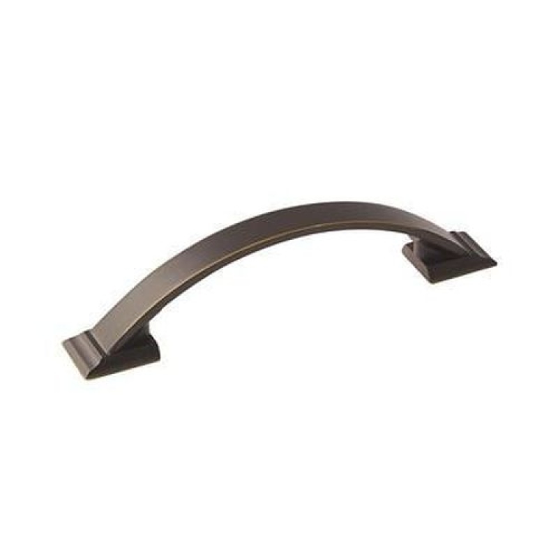Candler Zinc Bar Cabinet Pull – Venetian Bronze, 3 3/4" (96 Mm) Center to Center