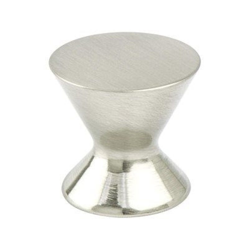 Berenson Domestic Bliss Zinc Cabinet Knob - Brushed Nickel - 1 3/16" Diameter