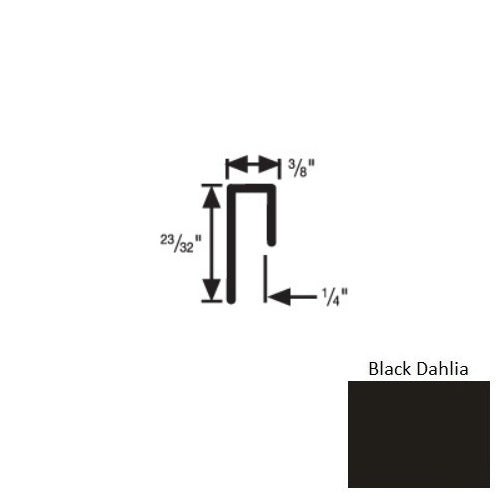 Flextones Black Dahlia Vinyl Carpet Cove Cap