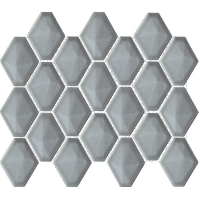 Artisan Dark Ceramic Mosaic - Diamond - Glossy