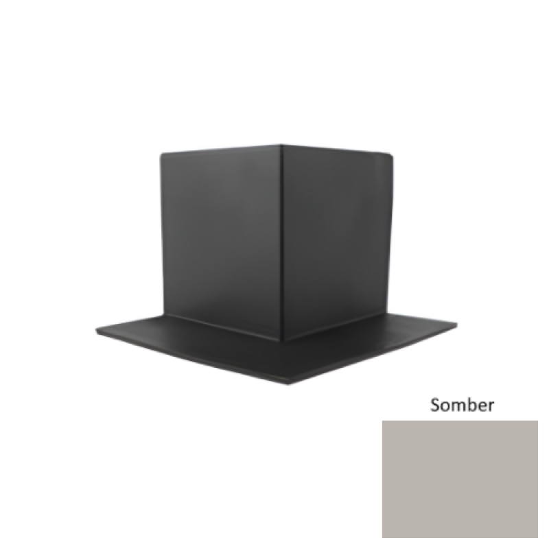 Pinnacle Somber Rubber Sanitary Toe Outside Corner - 4"