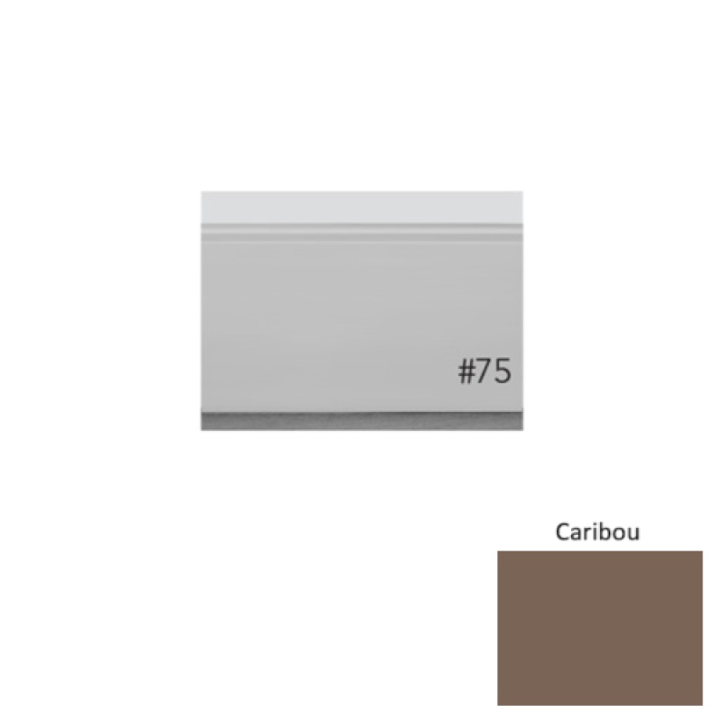Pinnacle Plus #75 Level Caribou Rubber Wall Base - 3" X 8 Ft