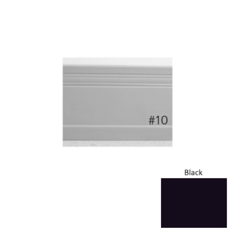 Pinnacle Plus #10 Serenity Black Rubber Coil Wall Base