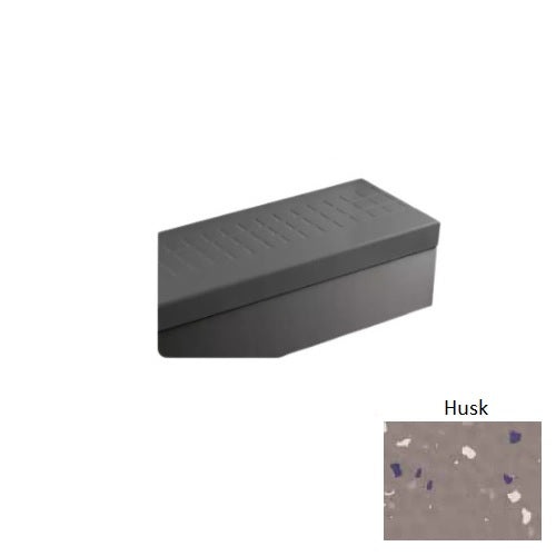 Johnsonite Husk Raised Square Textured Rubber Stair Tread, 12 1/4" x 36"