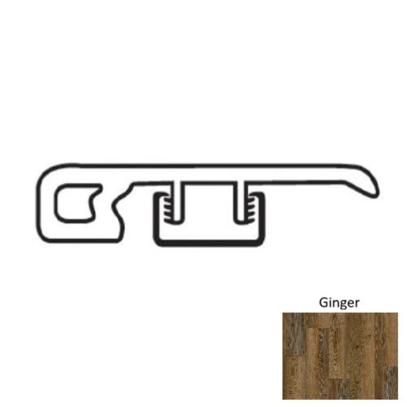 Natural Beauty Max 9Xl Pinehill Ginger Luxury Vinyl Moulding / Trim - 1.73" X 94.48" End Cap - Urethane