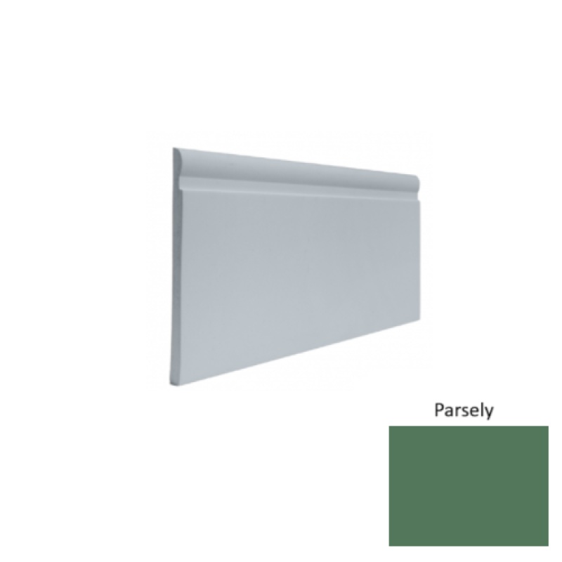 Contours #85 Fashion Parsely Rubber Profiled Wall Base - Satin