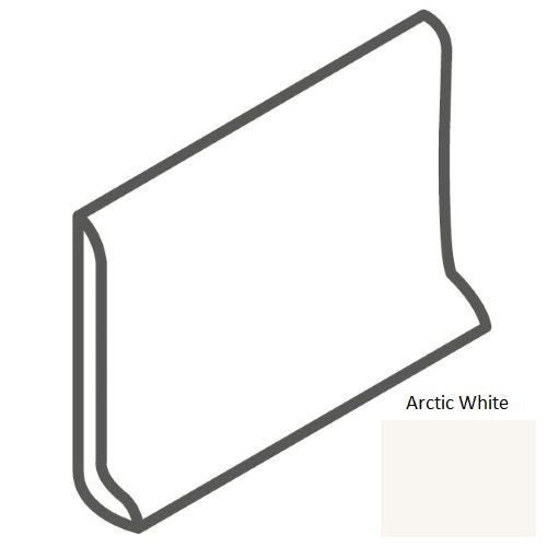 Color Wheel Classic Arctic White Ceramic Wall Trim