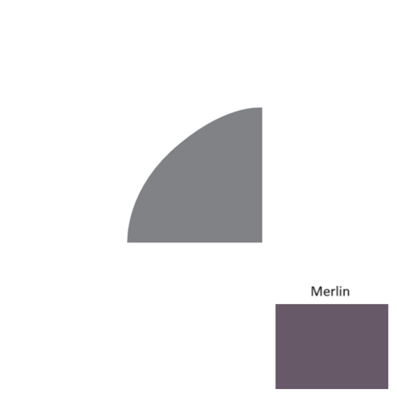 Contours Merlin Rubber Quarter Round Coil - Satin - 1/2" X 40 Ft