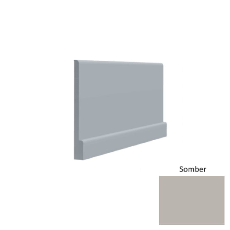 Contours #05 Simplicity Bold Somber Rubber Profiled Wall Base - Satin - 4 1/2" X 8 Ft