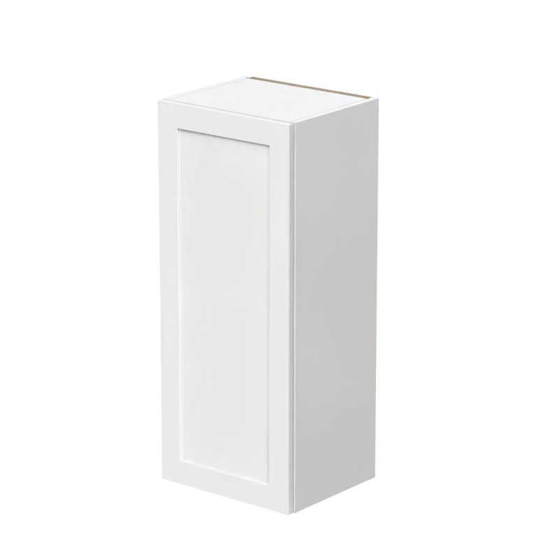 Mallorca White Shaker Wood Kitchen Wall Cabinet - 15" X 12" X 36" (Assembly Required) - White