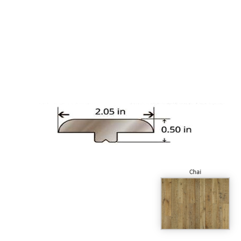Organic 567 Oak Chai Hardwood Moulding / Trim - 84.25" T Molding - Nu Oil