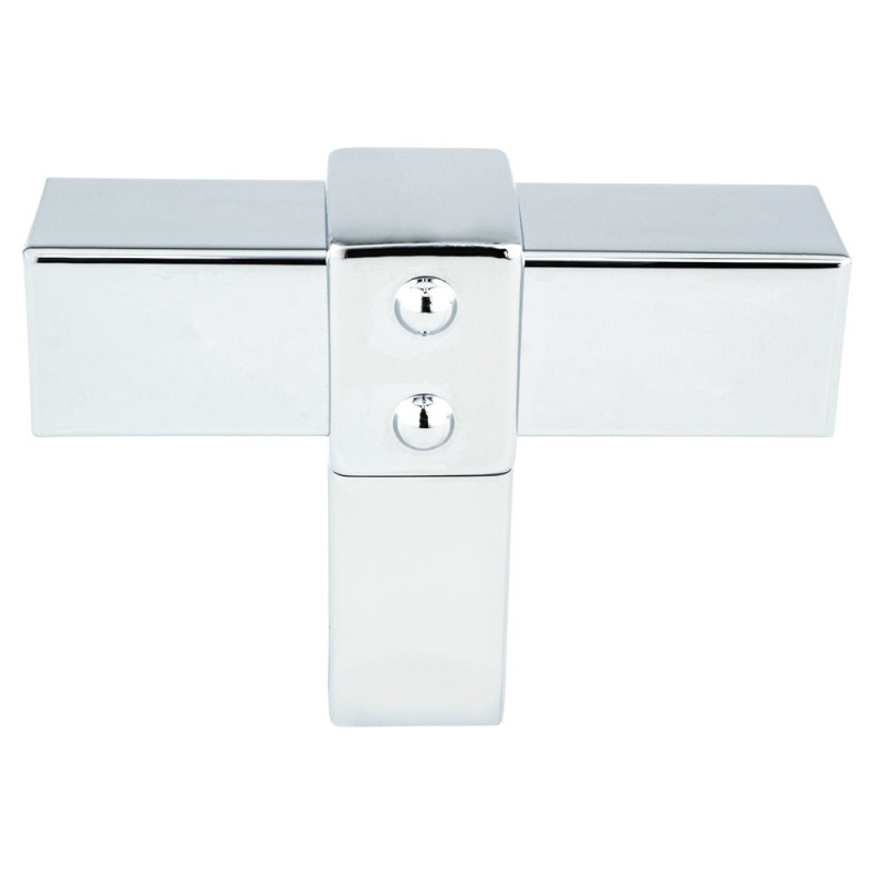 Berenson Rivet Rebel Aluminum Cabinet Knob - Polished Chrome - 2" Length