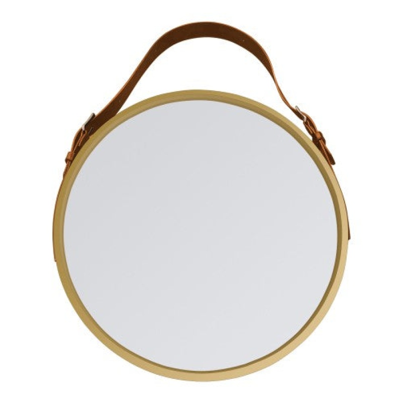 Gold Aluminum Framed Wall Bathroom Mirror