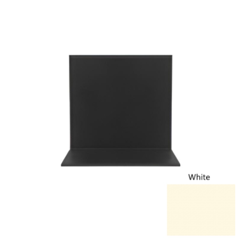 Pinnacle White Rubber Sanitary Toe Wall Base - 4" X 48"