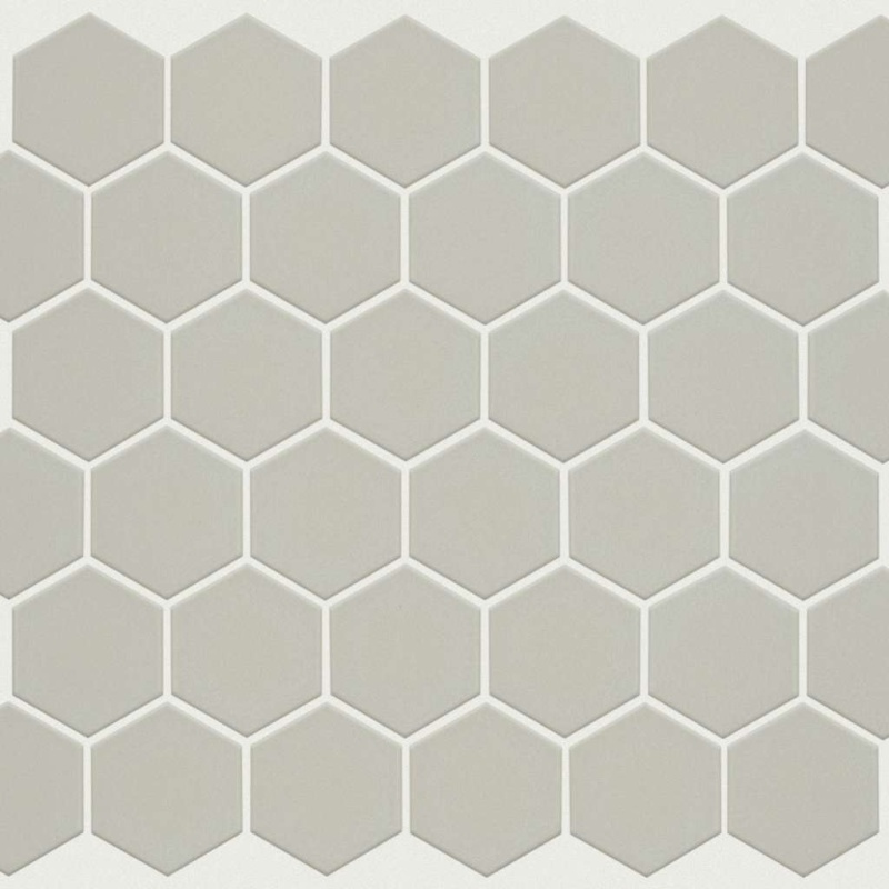 Grandeur Sage Porcelain Mosaic - 2" X 2" Hexagon - Matte