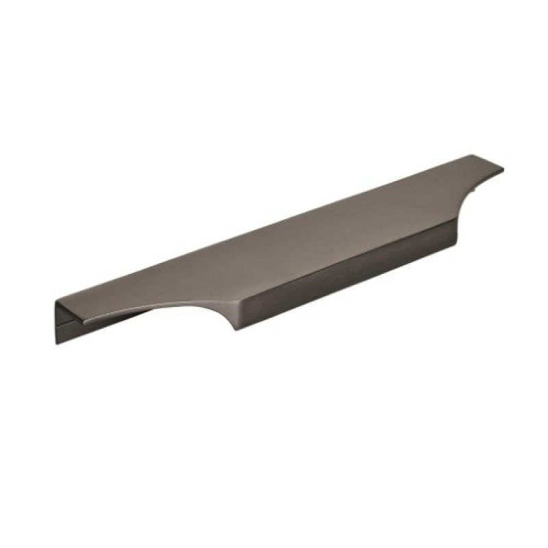 Extent Aluminum Cabinet Edge Pull - Black Chrome
