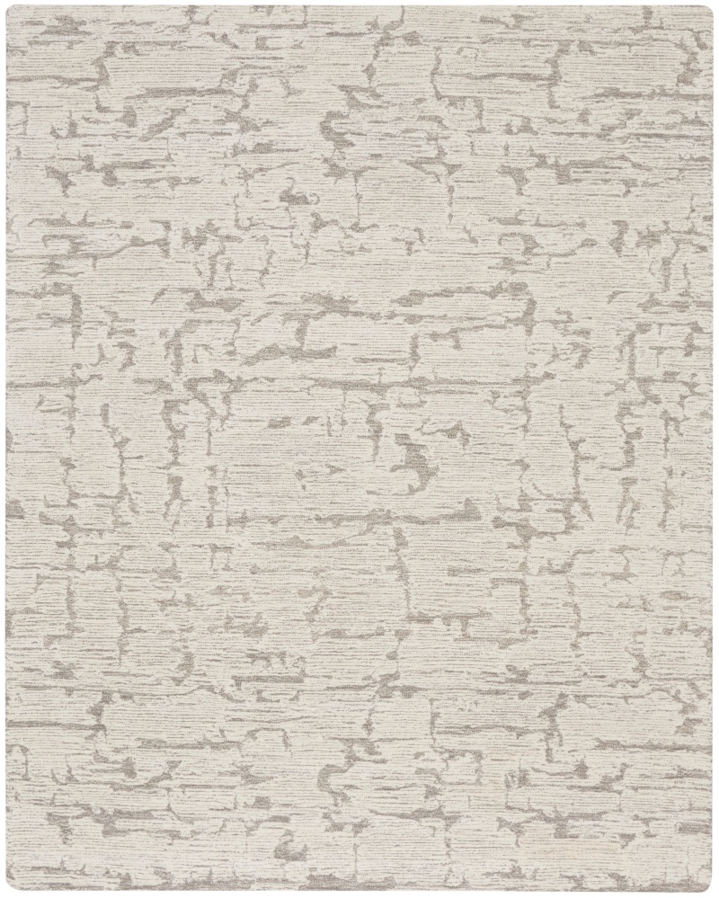 Grey Wool Modern Area Rug 9 ft x 12 ft