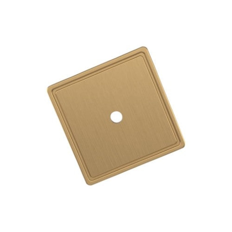 Thoreau Zinc Knob Cabinet Backplate - Champagne Bronze - 1 9/16" (40 Mm)