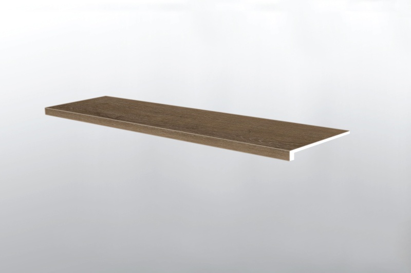 Studio Malden Luxury Vinyl Moulding / Trim - 12" X 47.25" Stair Tread Eased Edge - Low Gloss