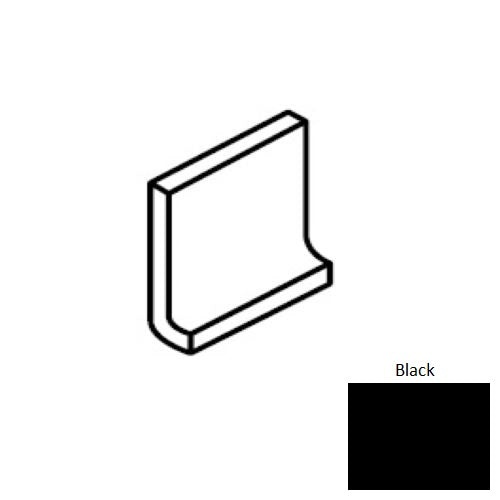 Color Wheel Classic Black Ceramic Wall Trim