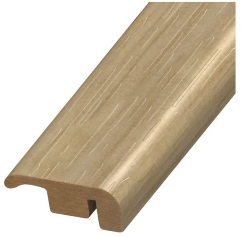 Nuvo Lux Hickory Lake Teak Laminate Wood Moulding / Trim - 1.73" X 94.48" End Cap - Aluminum Oxide